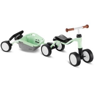 Puky WUTSCH TRAILY Bundle - Children's Balance Bike - pastel green for sale on Planet of Bikes