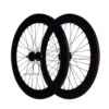 70mm Black Wheelset Pair W/ ThickSlicks 70mm Black Wheels, The Planet of Bikes