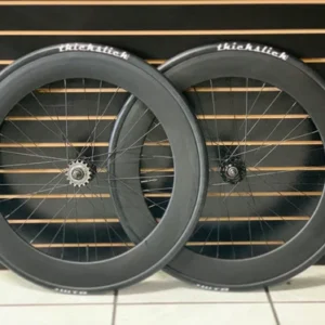 70mm Black Wheelset Pair W/ ThickSlicks, The Planet of Bikes