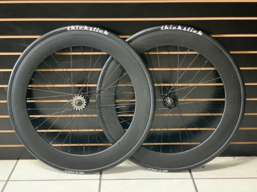70mm Black Wheelset Pair W/ ThickSlicks 70mm Black Wheelset Pair W/ ThickSlicks, The Planet of Bikes