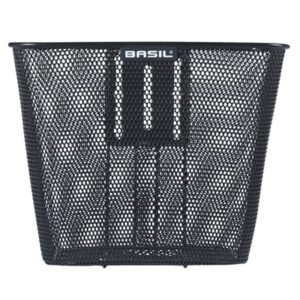 image of basil-bilbao-fm-bicycle-basket-front-black for sale on Planet Of Bikes