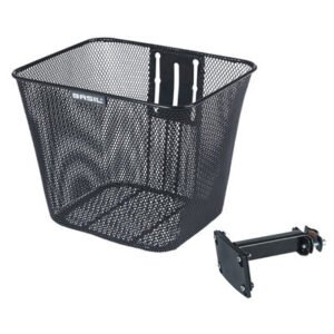 image of basil-bilbao-fm-bicycle-basket-front-black for sale on Planet Of Bikes