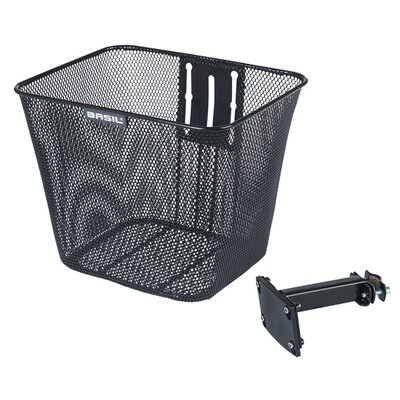 image of basil-bilbao-fm-bicycle-basket-front-black for sale on Planet Of Bikes