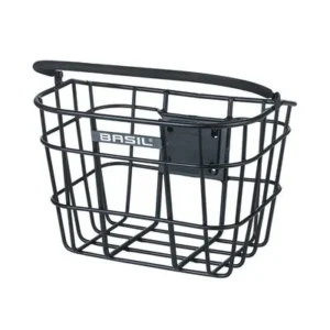 image of basil-bremen-alu-kf-bicycle-basket-front-black for sale on Planet of Bikes