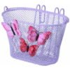 Puky Chaos Container Carrier Basket – M image of Basil Jasmin Butterfly Kids Bike Basket - lila