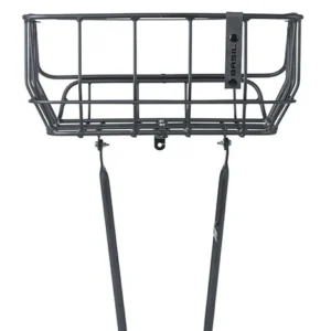 image of basil-portland-bicycle-basket-front-matt-black for sale on Planet Of Bikes