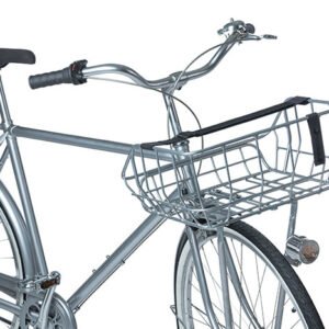 image of basil-portland-bicycle-basket-front-matt-black for sale on Planet Of Bikes