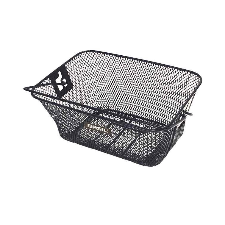 Basil Tigre Kids Bike Basket – black image of basil-tigre-junior-bicycle-basket-front-or-rear- for sale on Planet of Bikes